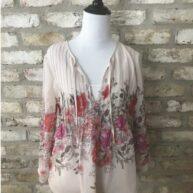 JOIE SILK FLORAL BLOUSE